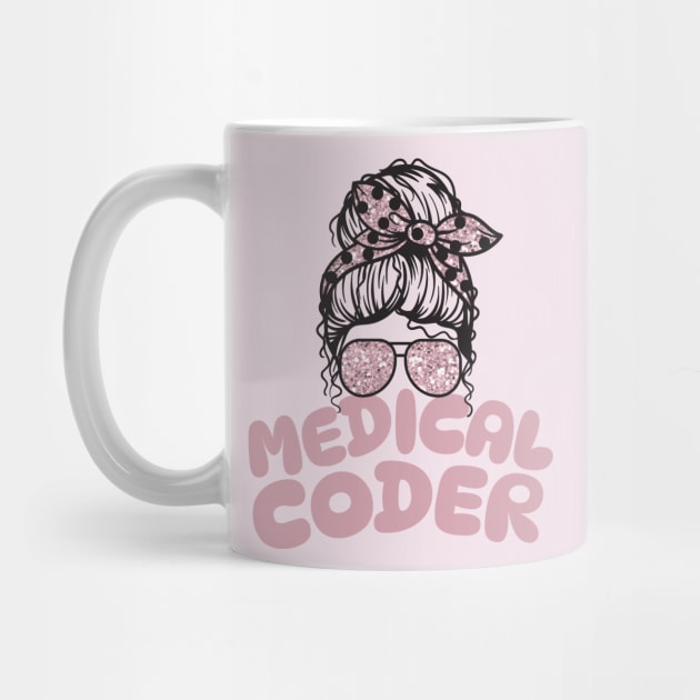 Medical coder messy bun by Teewyld